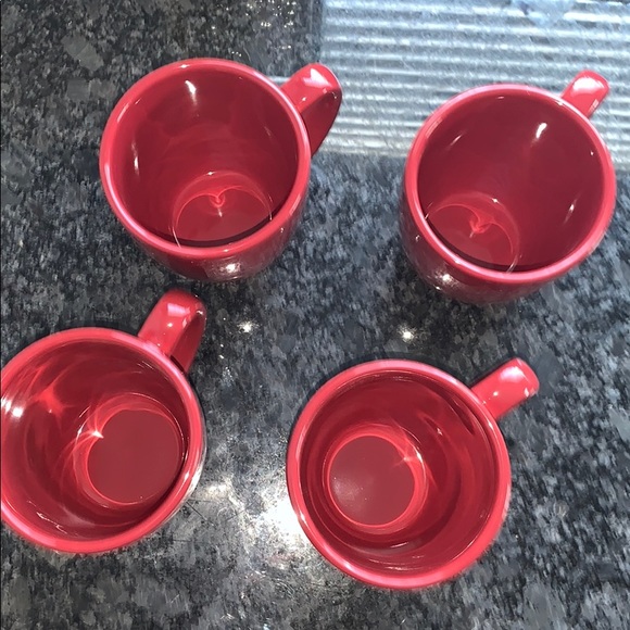 4 pc Burgundy Coffee Cup set ☕️ - Picture 2 of 4